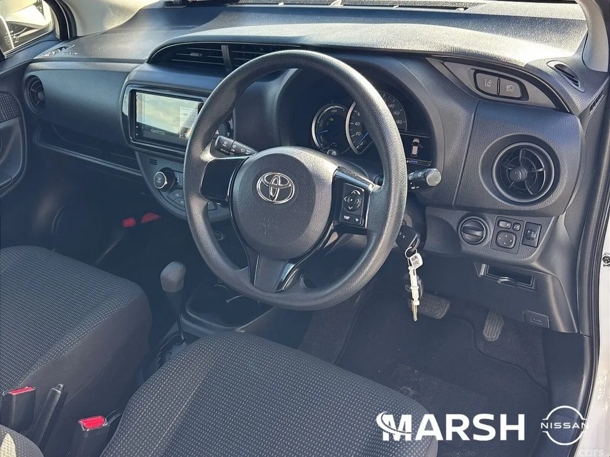 Toyota Vitz Hatchback, Petrol Hybrid, 2019, White