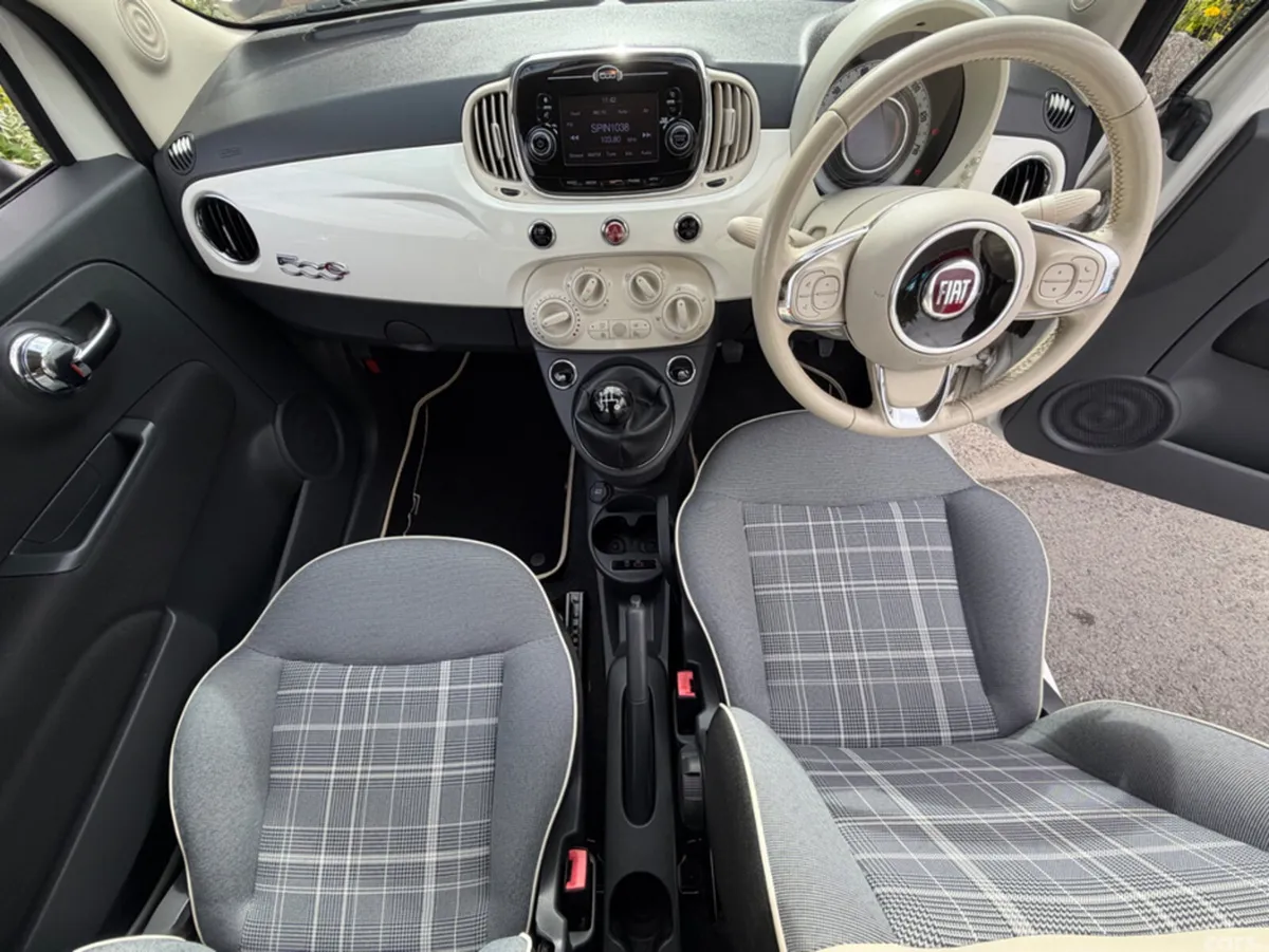 Fiat 500 Convertible, Petrol, 2016, White
