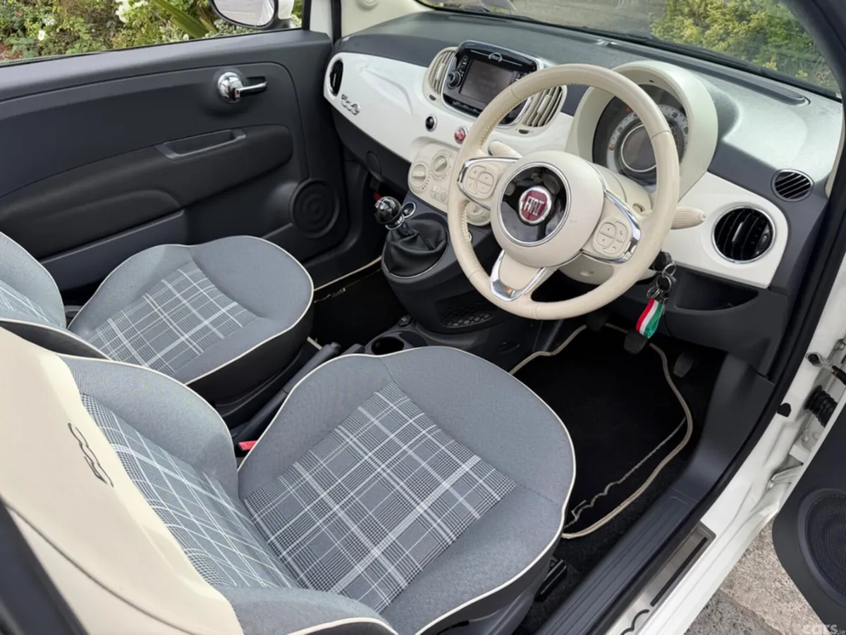 Fiat 500 Convertible, Petrol, 2016, White