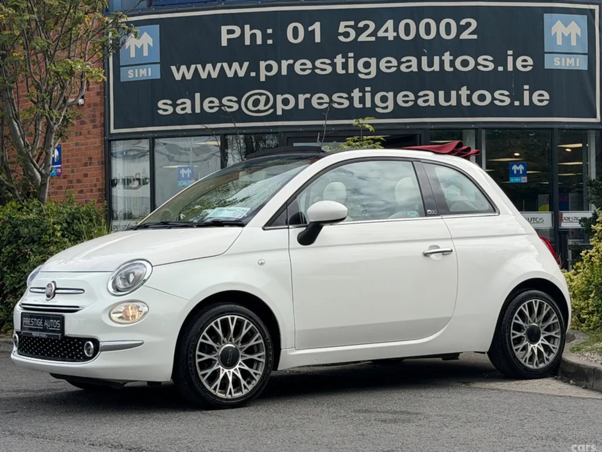 Fiat 500 Convertible, Petrol, 2016, White