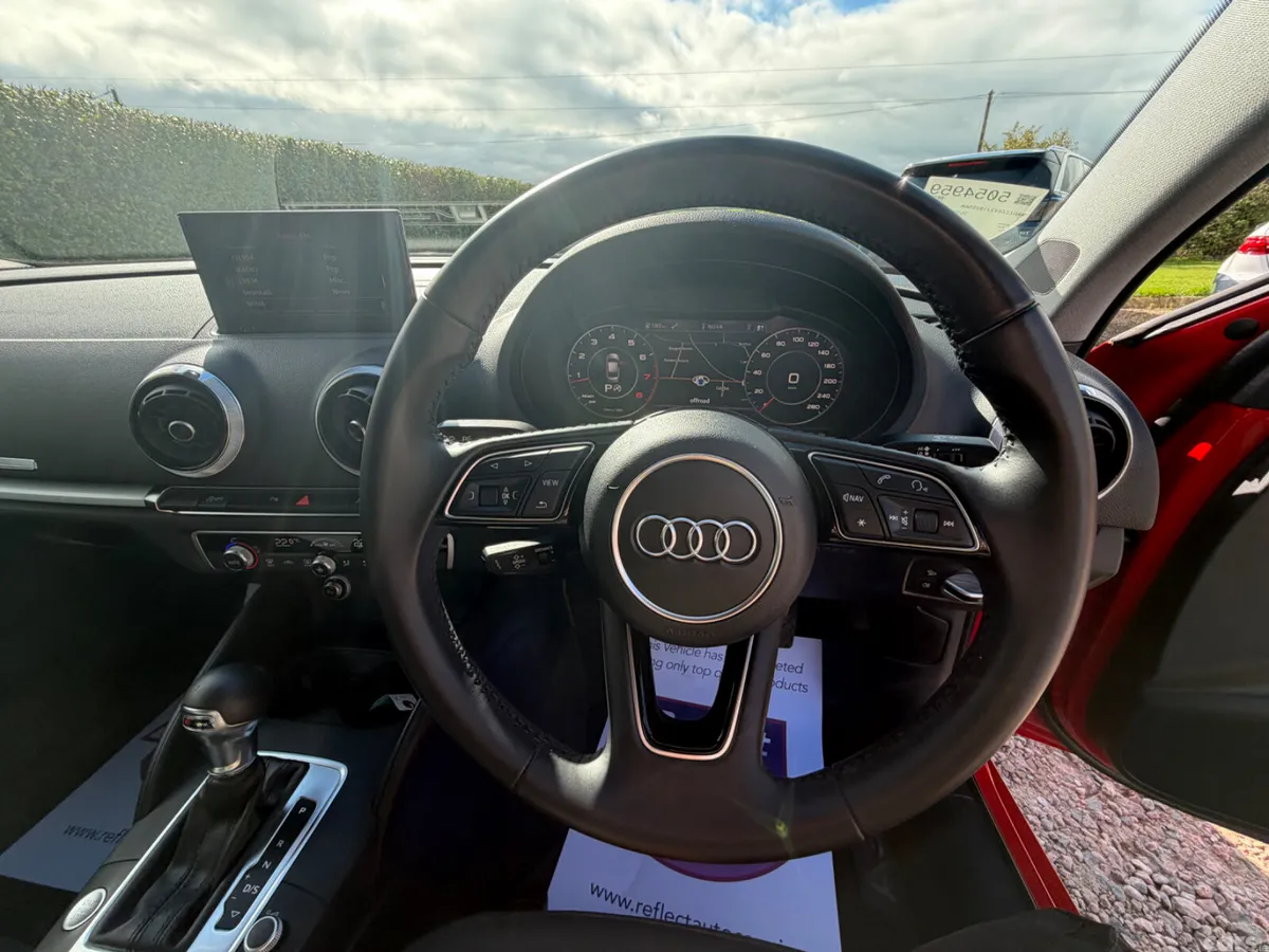 Audi A3 Saloon, Petrol, 2017, Red
