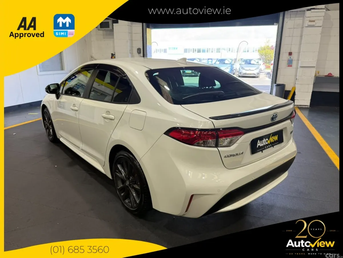 Toyota Corolla Saloon, Petrol Hybrid, 2023, White