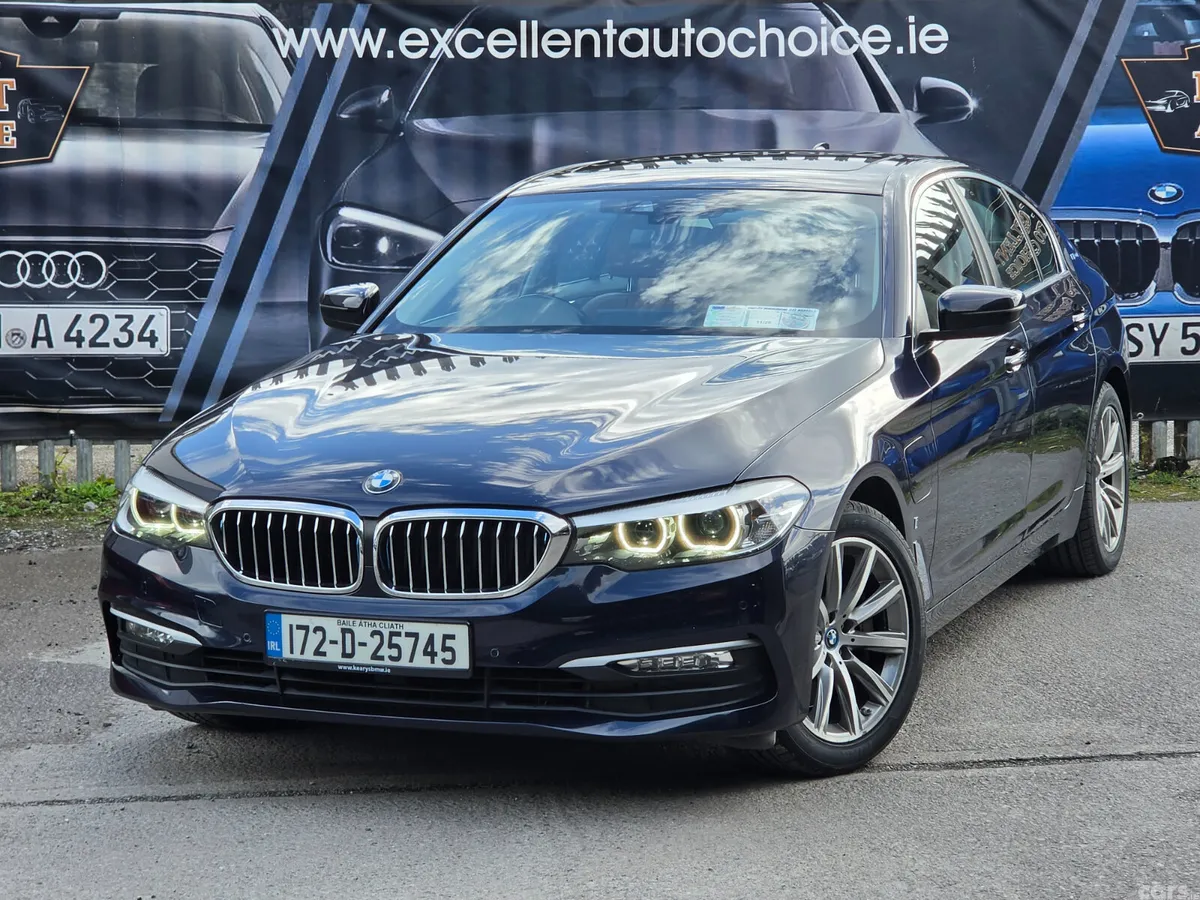 BMW 5-Series Saloon, Petrol Plug-in Hybrid, 2017, Blue
