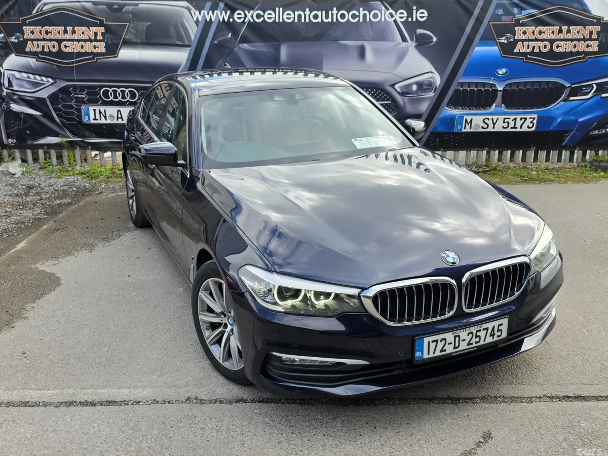 BMW 5-Series Saloon, Petrol Plug-in Hybrid, 2017, Blue