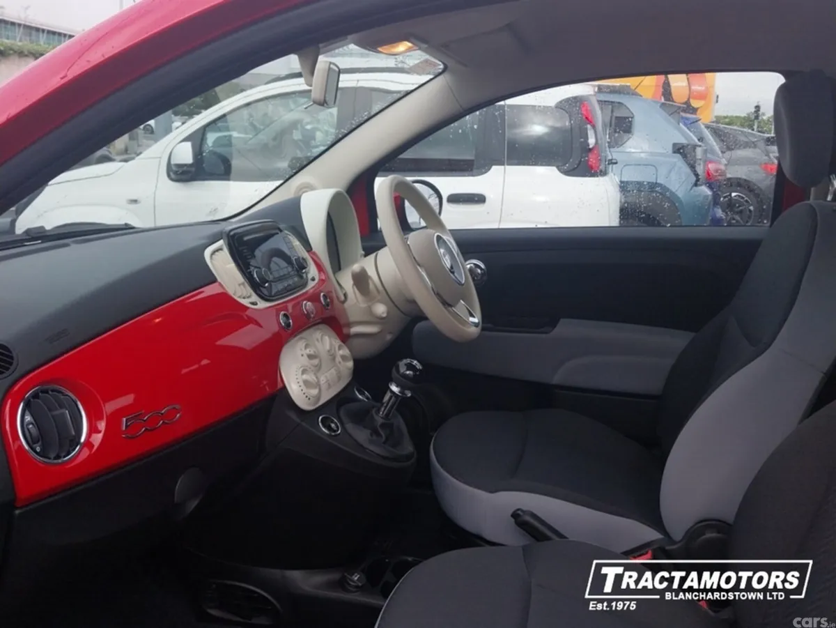 Fiat 500 Hatchback, Petrol, 2021, Red