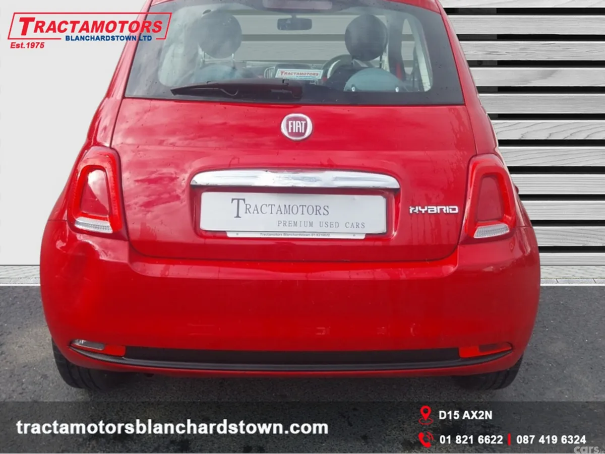 Fiat 500 Hatchback, Petrol, 2021, Red