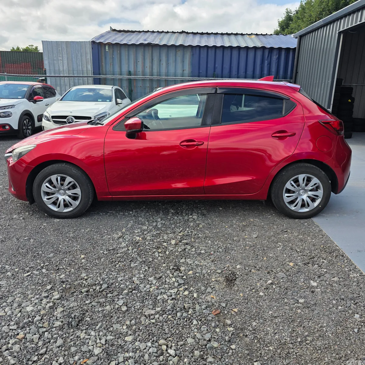 Mazda Demio Hatchback, Petrol, 2016, Red