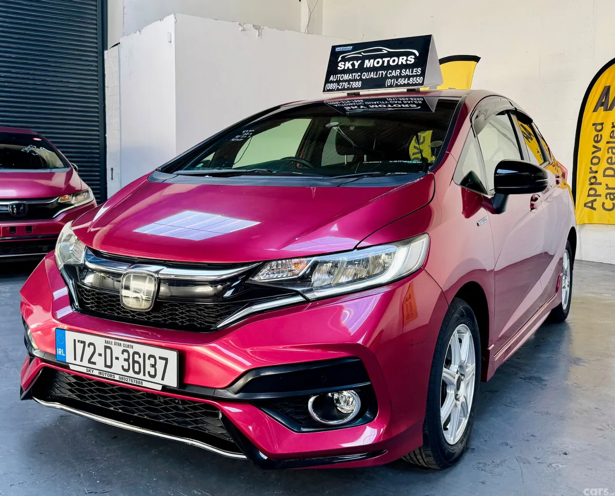 Honda Fit Hatchback, Petrol Hybrid, 2017, Red