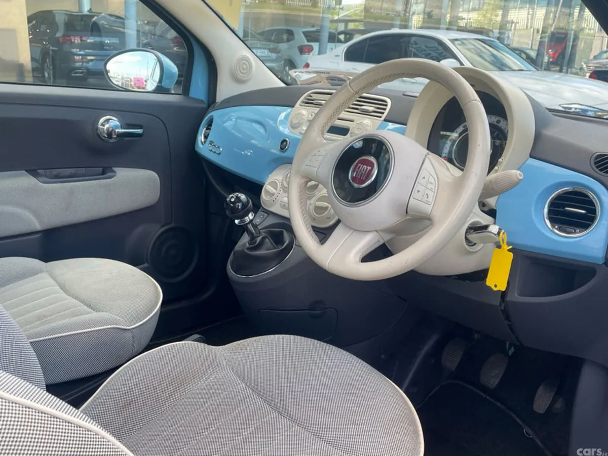 Fiat 500 Hatchback, Petrol, 2014, Blue