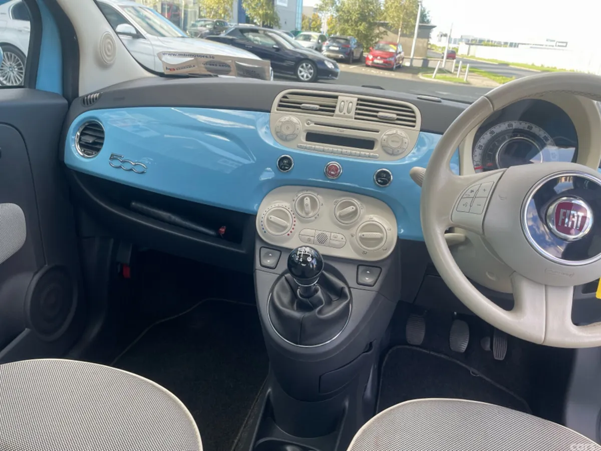 Fiat 500 Hatchback, Petrol, 2014, Blue