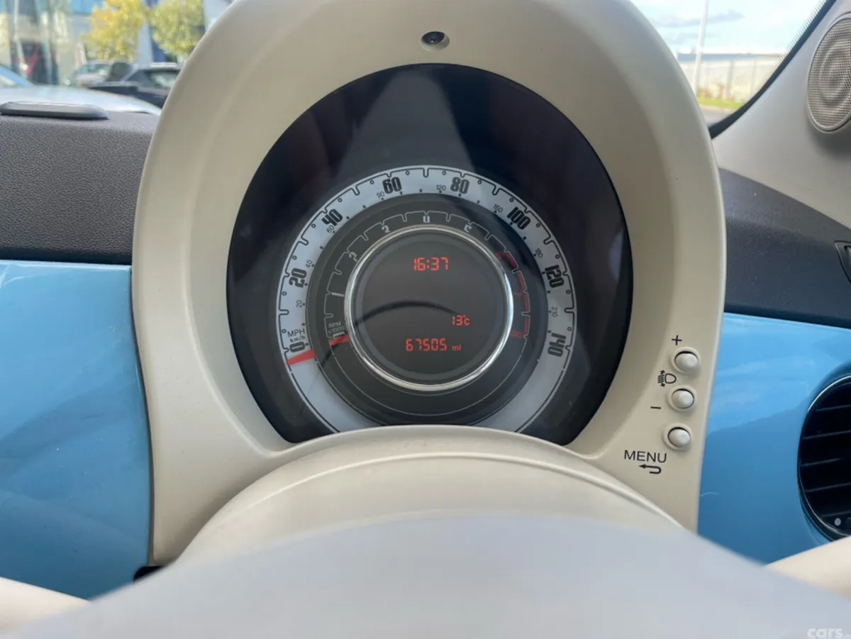 Fiat 500 Hatchback, Petrol, 2014, Blue