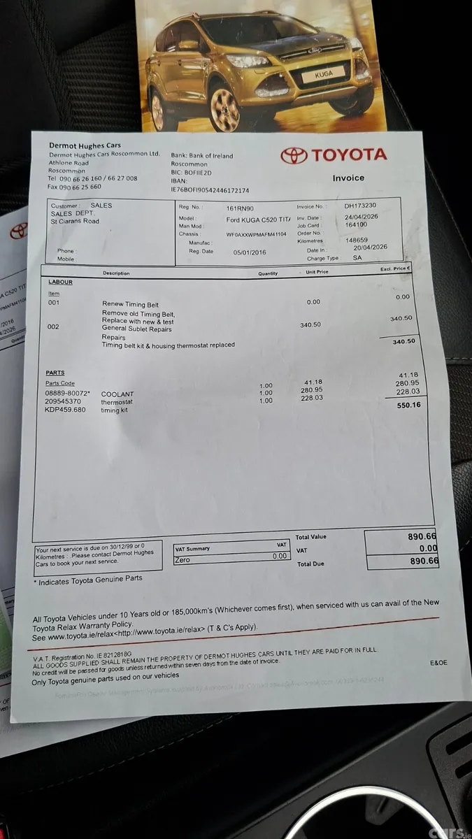 Ford Kuga SUV, Diesel, 2016, White