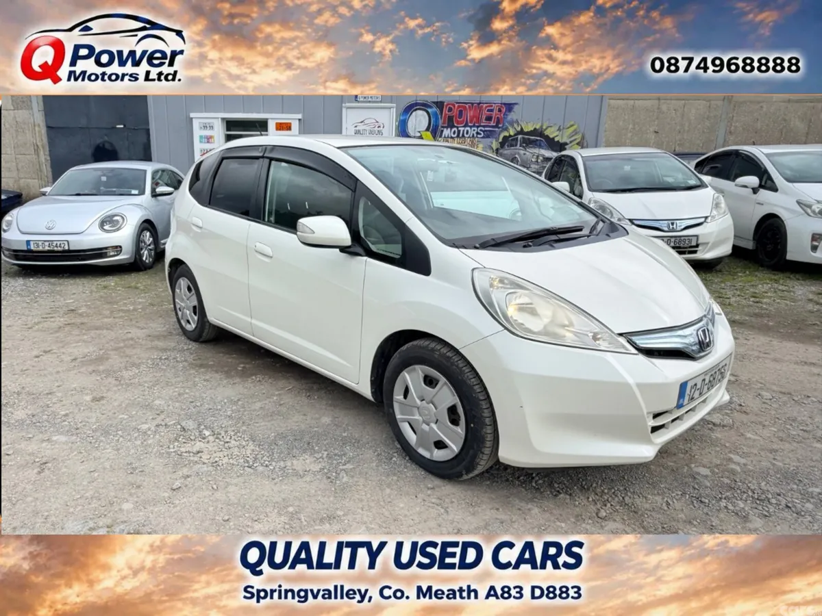 Honda Fit Hatchback, Petrol Hybrid, 2012, White