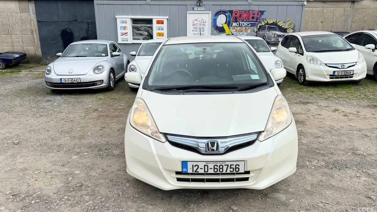 Honda Fit Hatchback, Petrol Hybrid, 2012, White