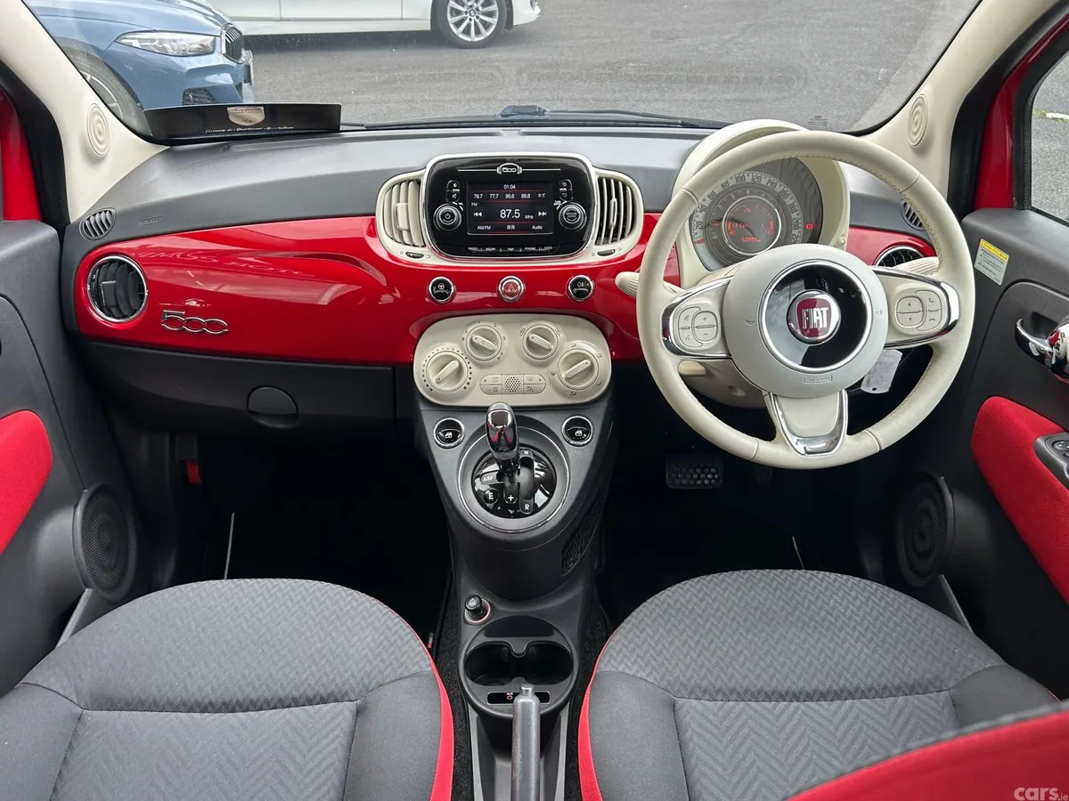 Fiat 500 Hatchback, Petrol, 2017, Red
