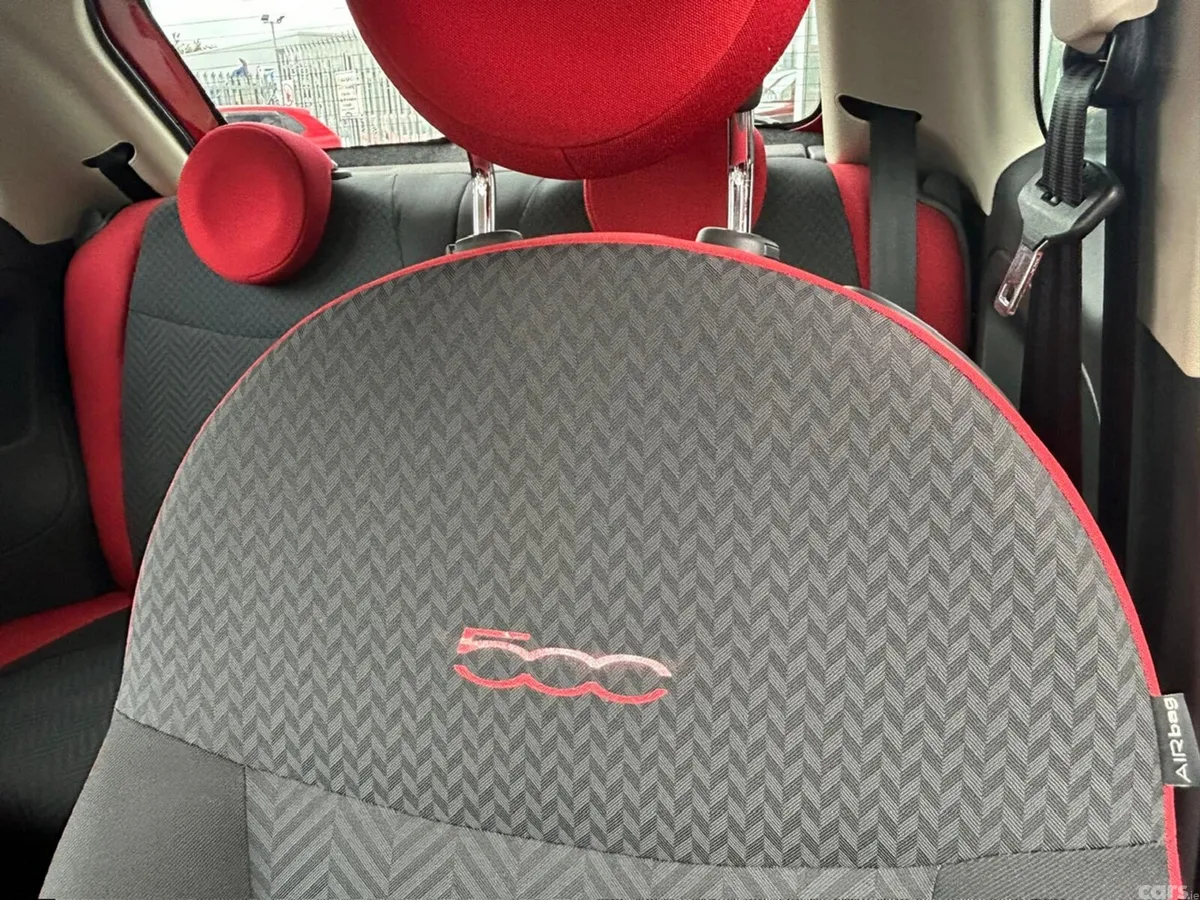 Fiat 500 Hatchback, Petrol, 2017, Red