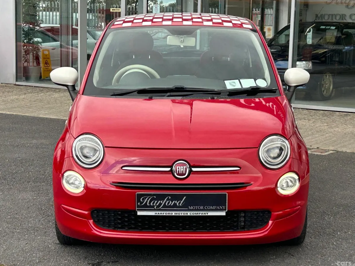 Fiat 500 Hatchback, Petrol, 2017, Red
