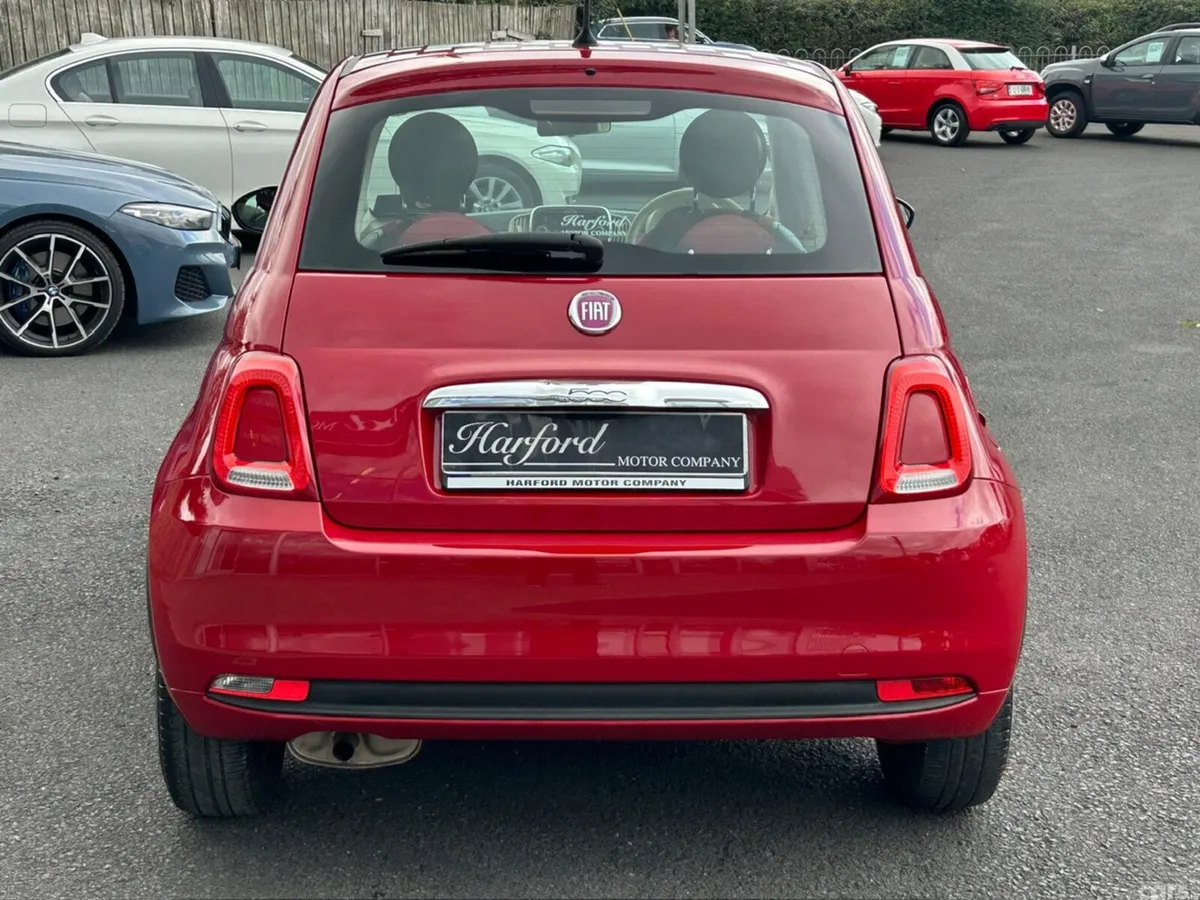 Fiat 500 Hatchback, Petrol, 2017, Red