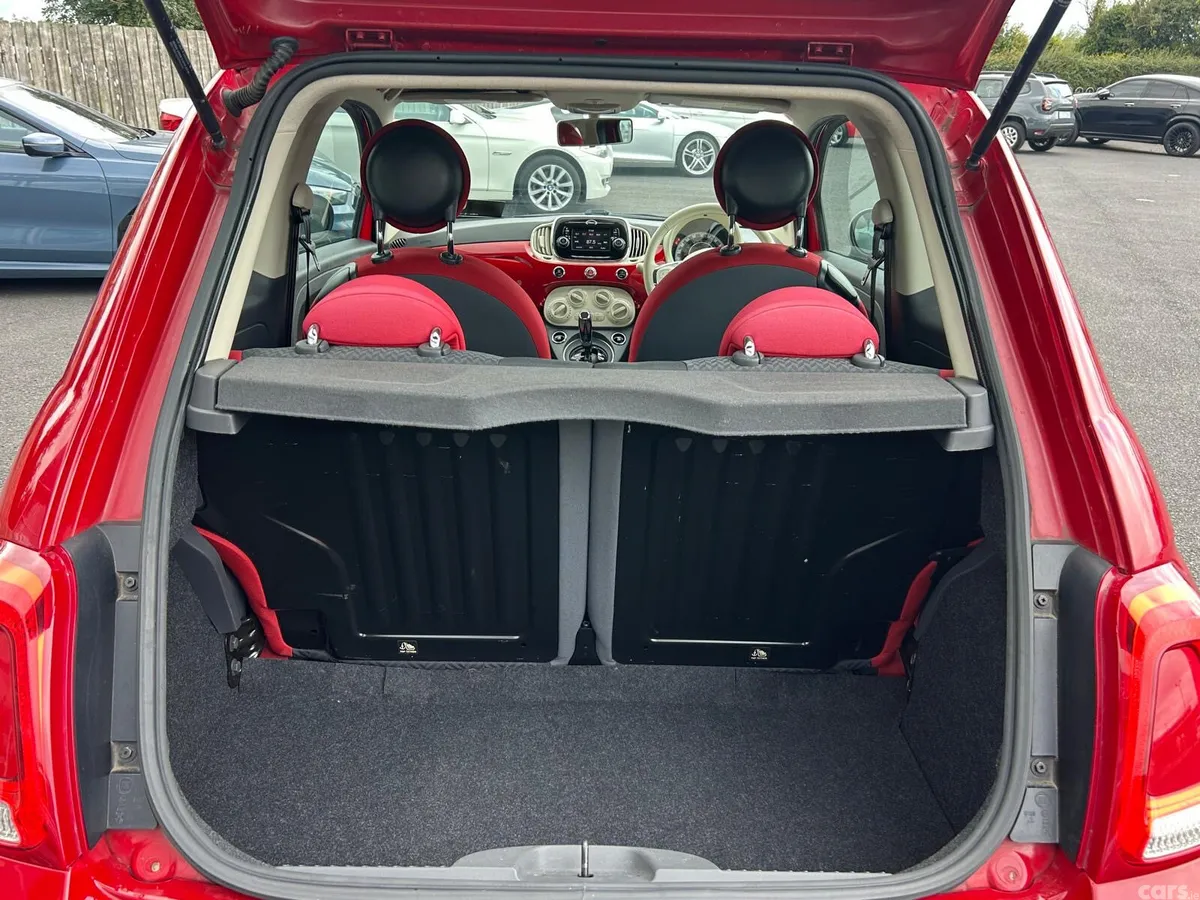 Fiat 500 Hatchback, Petrol, 2017, Red