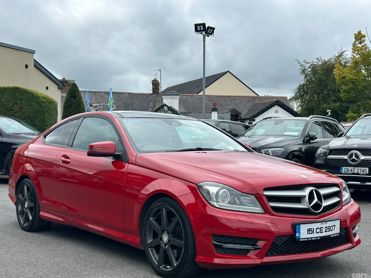 Mercedes-Benz C-Class Coupe, Diesel, 2015, Red