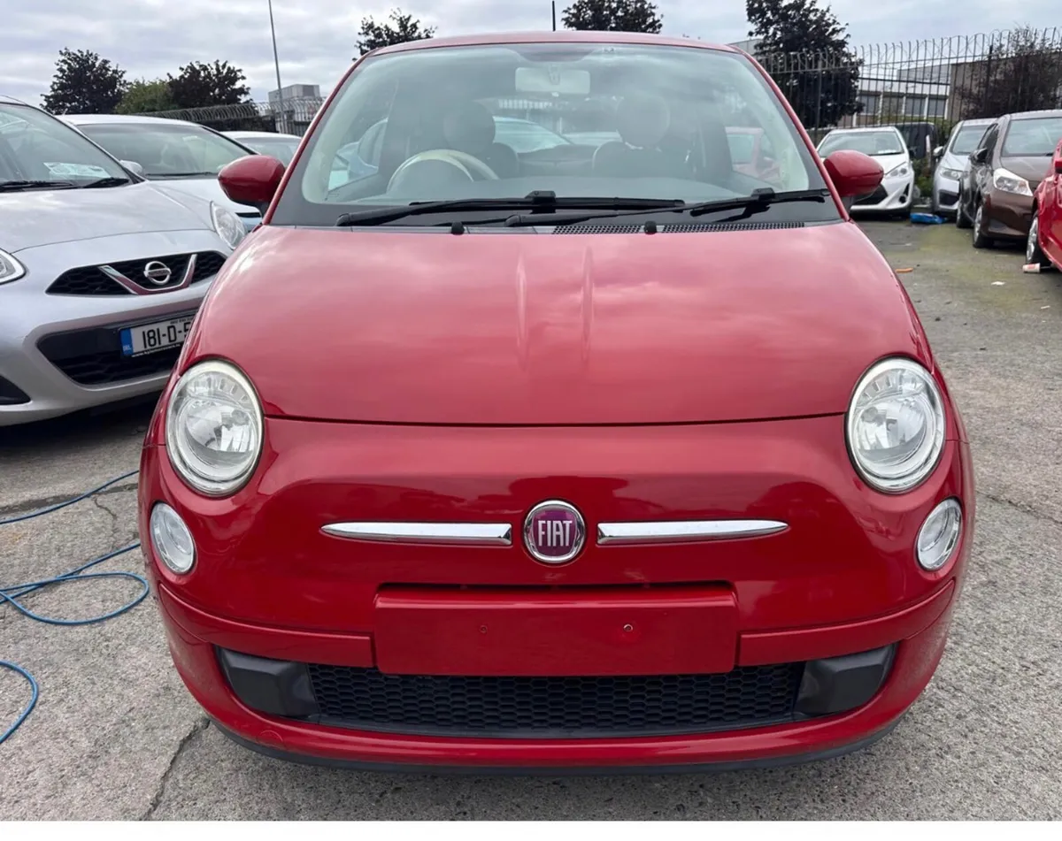 Fiat 500 Hatchback, Petrol, 2015, Red