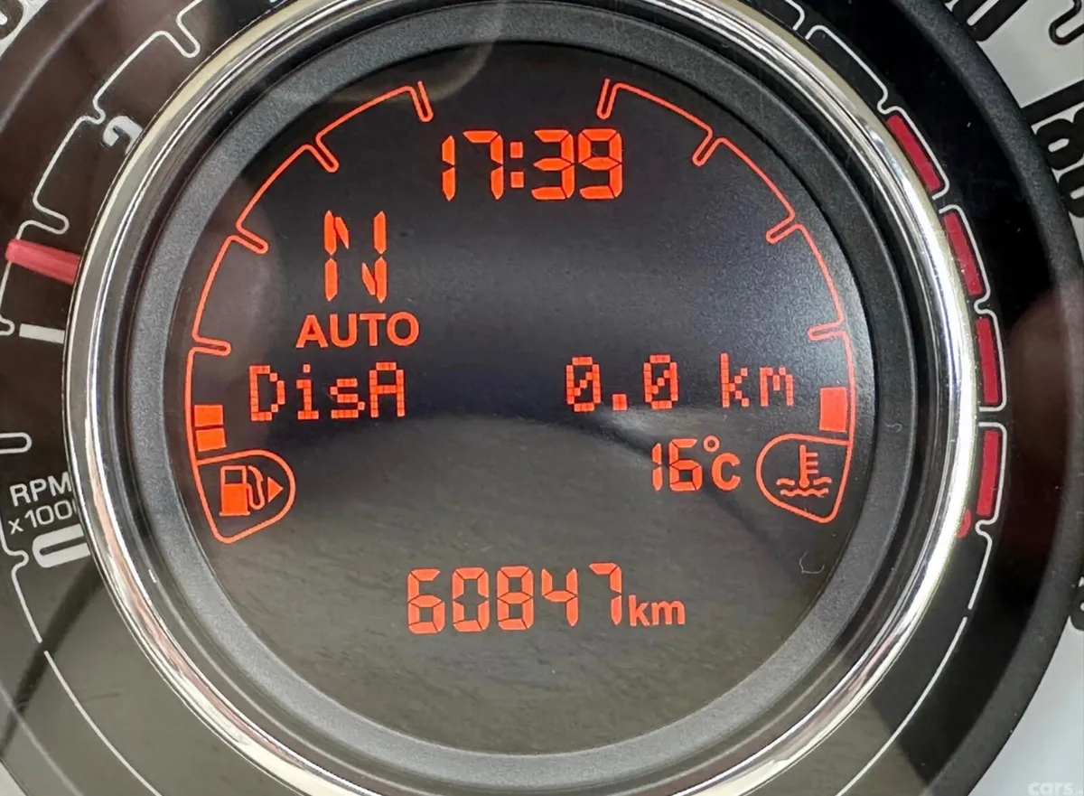 Fiat 500 Hatchback, Petrol, 2015, Red