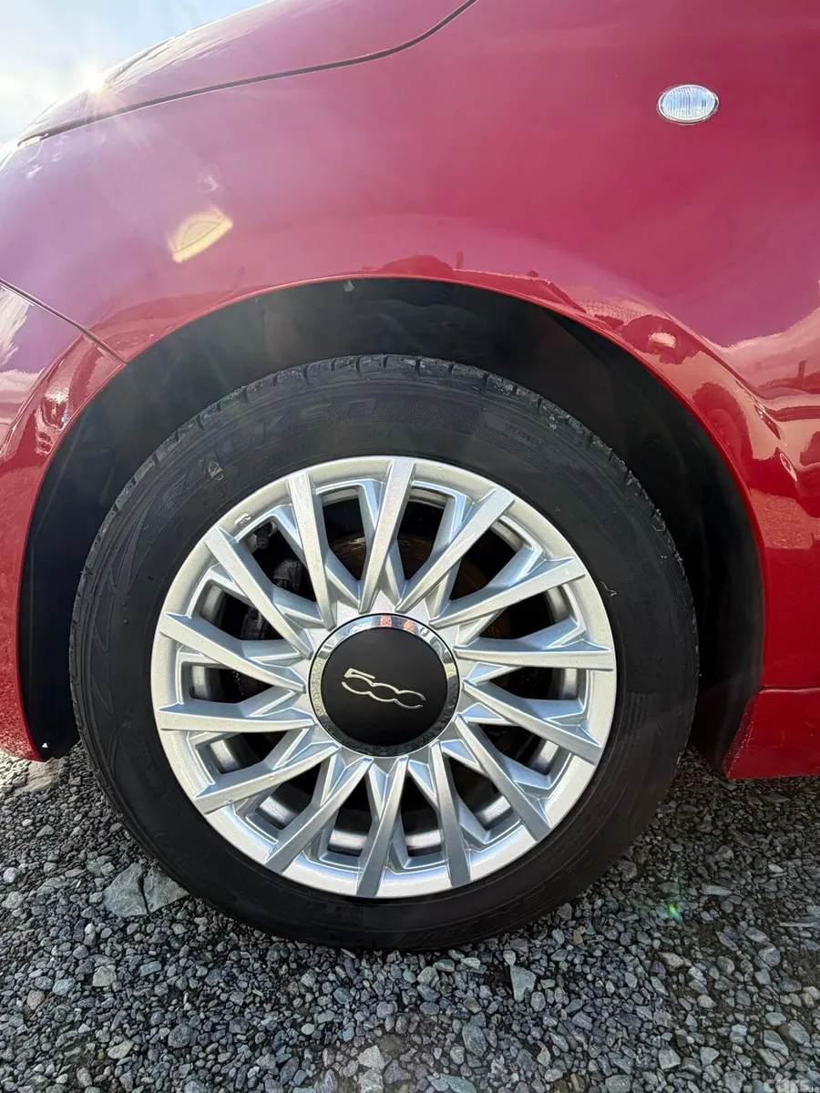 Fiat 500 Hatchback, Petrol, 2017, Red