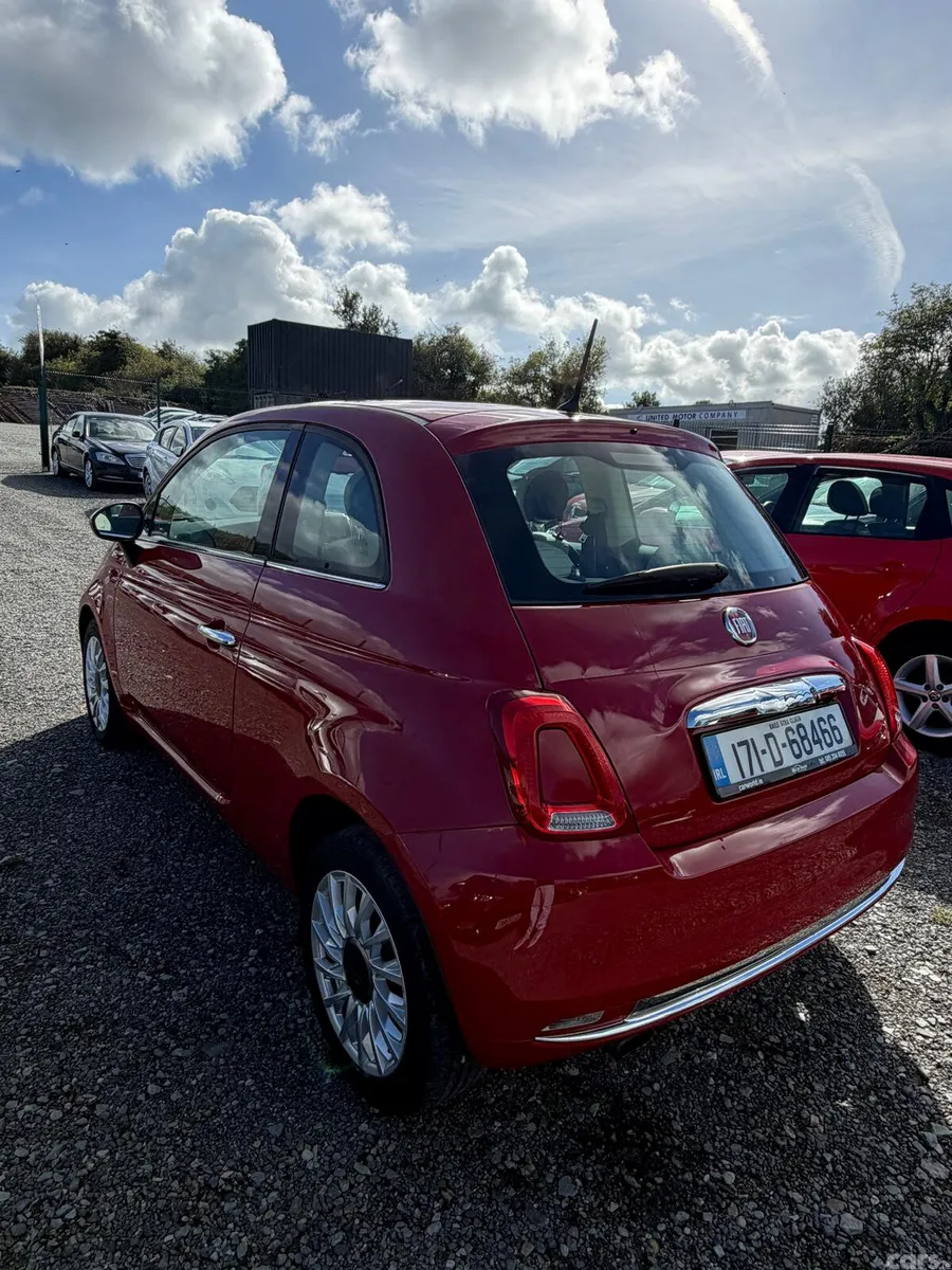 Fiat 500 Hatchback, Petrol, 2017, Red