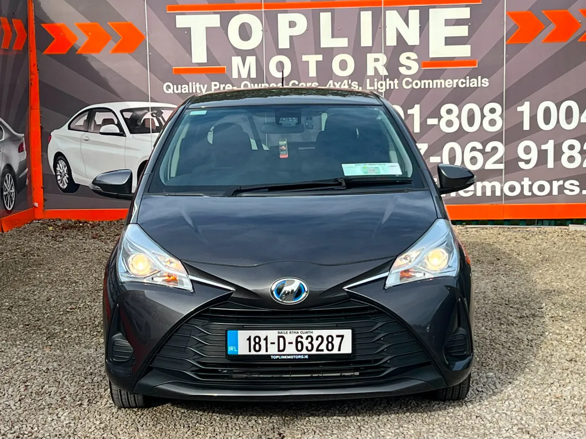 Toyota Vitz Hatchback, Petrol Hybrid, 2018, Silver