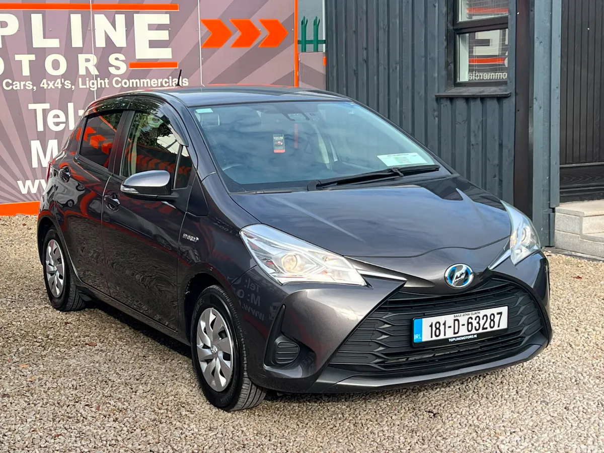 Toyota Vitz Hatchback, Petrol Hybrid, 2018, Silver