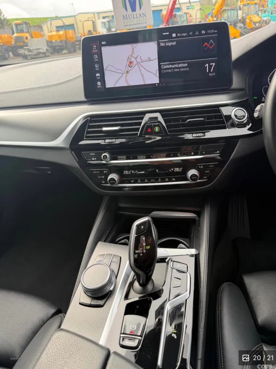 BMW 5-Series Saloon, Diesel Hybrid, 2021, Blue