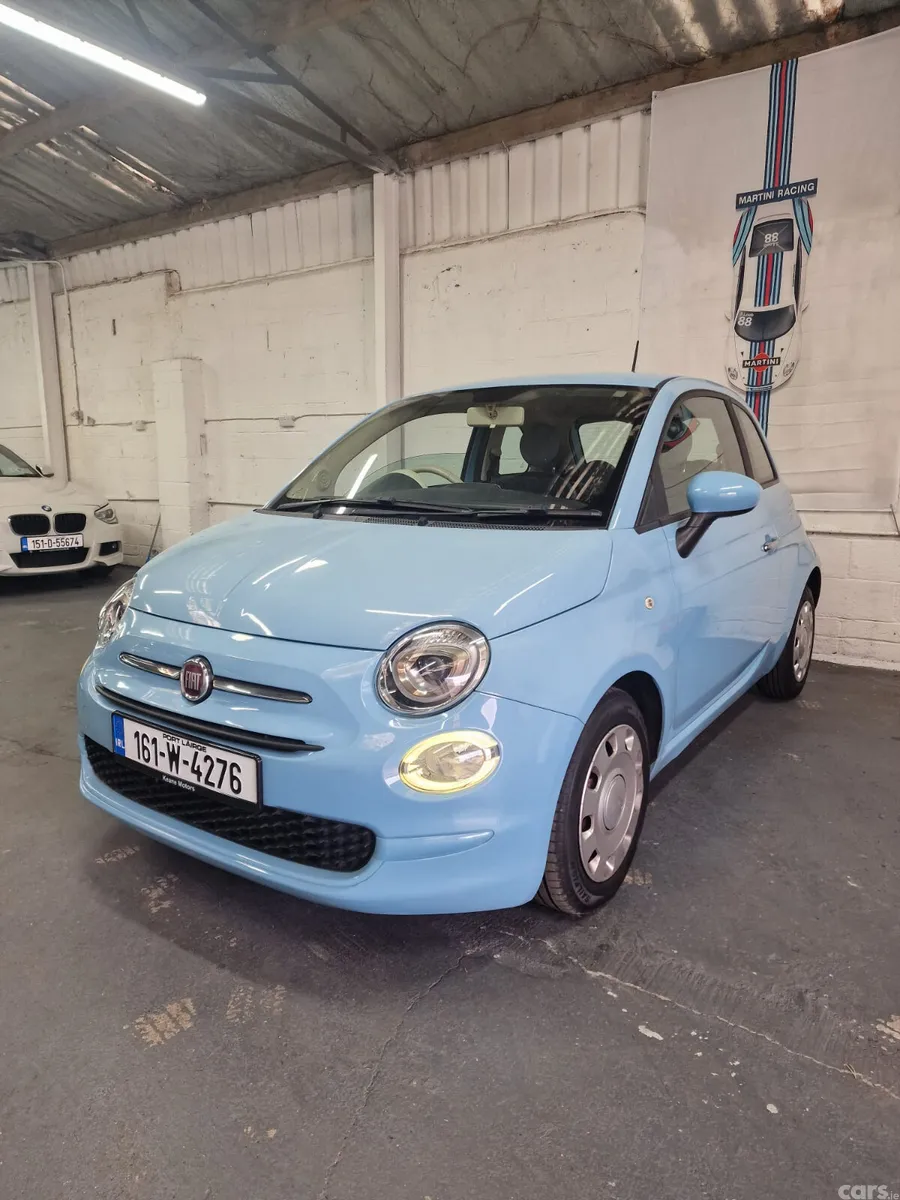 Fiat 500 Hatchback, Petrol, 2016, Blue