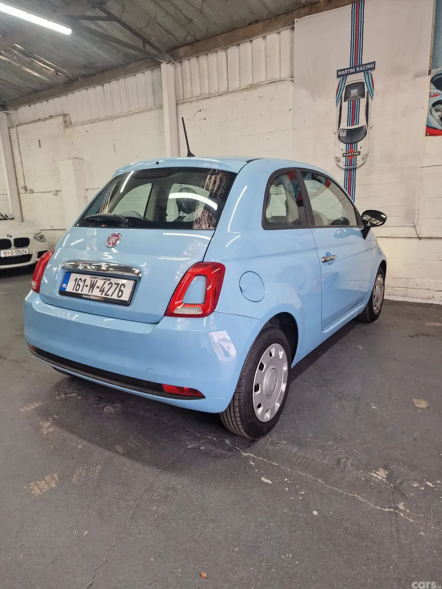 Fiat 500 Hatchback, Petrol, 2016, Blue