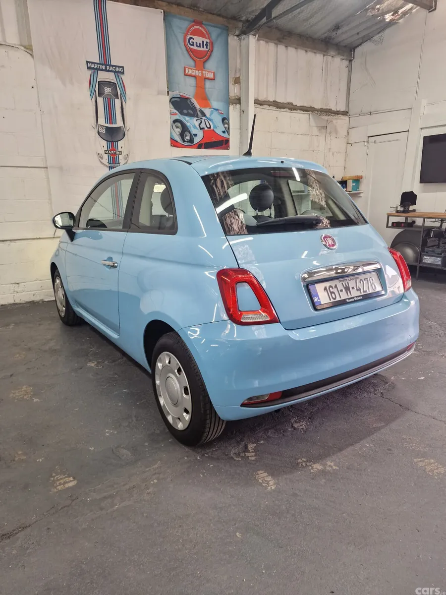 Fiat 500 Hatchback, Petrol, 2016, Blue
