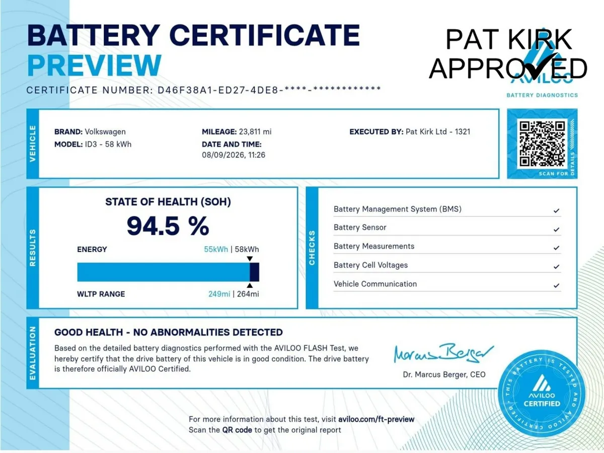Volkswagen ID.3 Hatchback, Electric, 2022, Grey