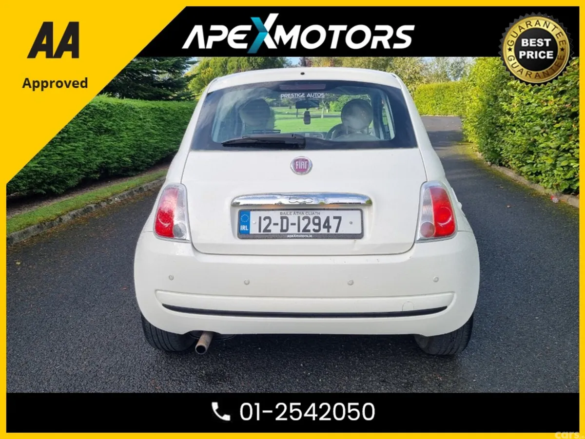 Fiat 500 Hatchback, Petrol, 2012, White