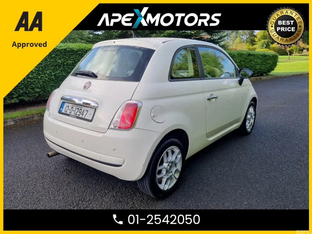 Fiat 500 Hatchback, Petrol, 2012, White