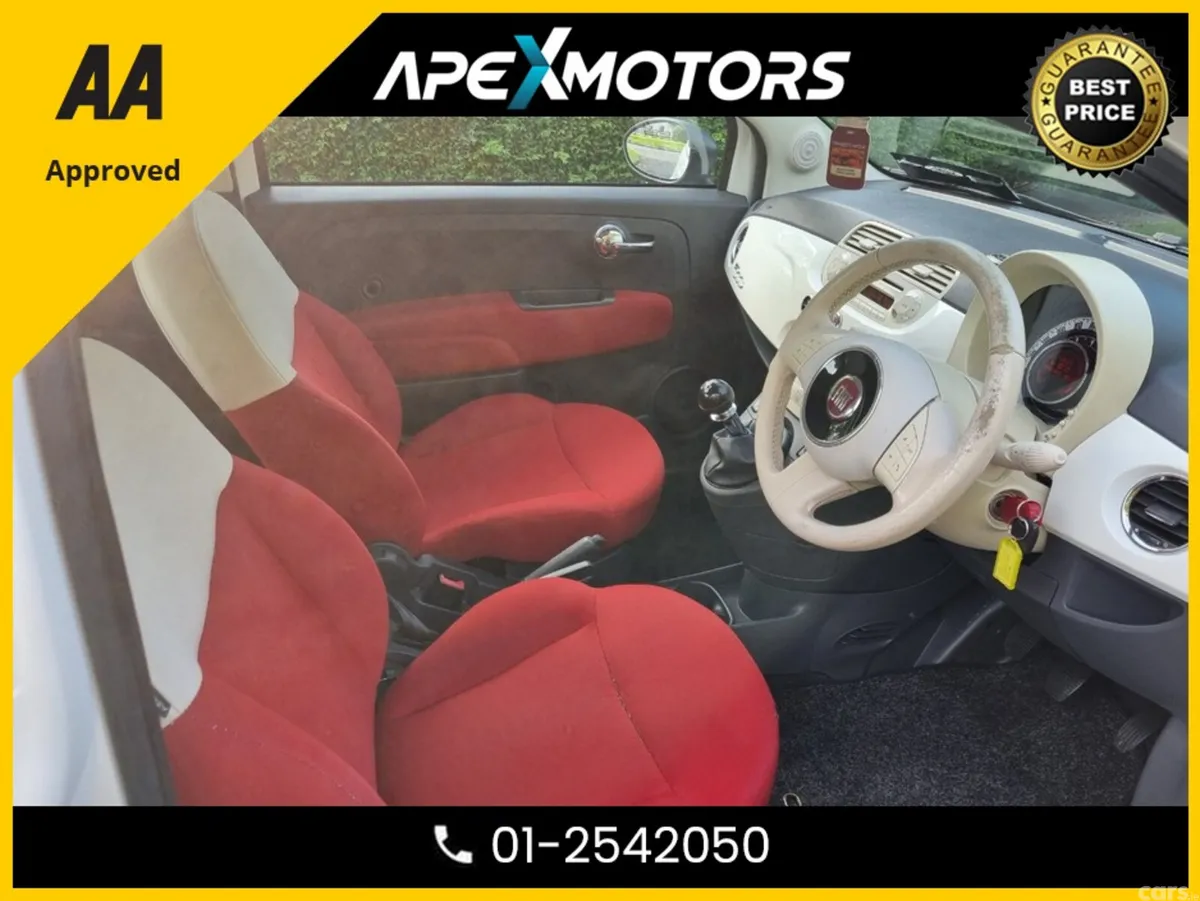 Fiat 500 Hatchback, Petrol, 2012, White