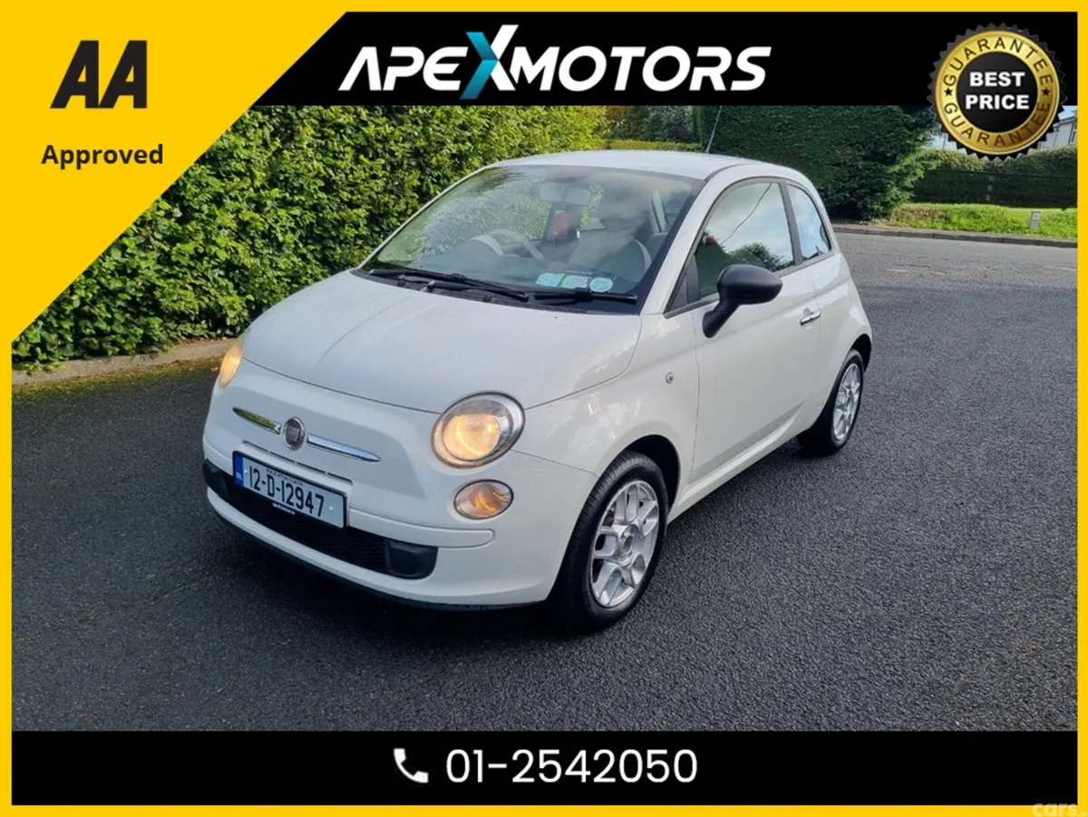 Fiat 500 Hatchback, Petrol, 2012, White