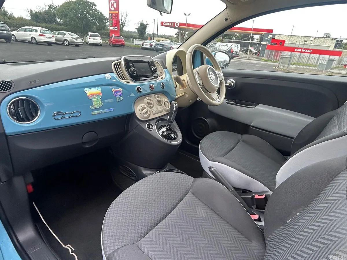 Fiat 500 Hatchback, Petrol, 2016, Red