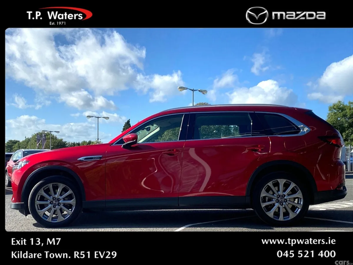 Mazda CX-80 SUV, Petrol Plug-in Hybrid, 2025, Red