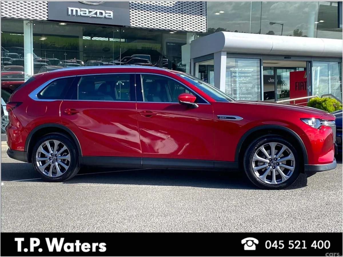 Mazda CX-80 SUV, Petrol Plug-in Hybrid, 2025, Red