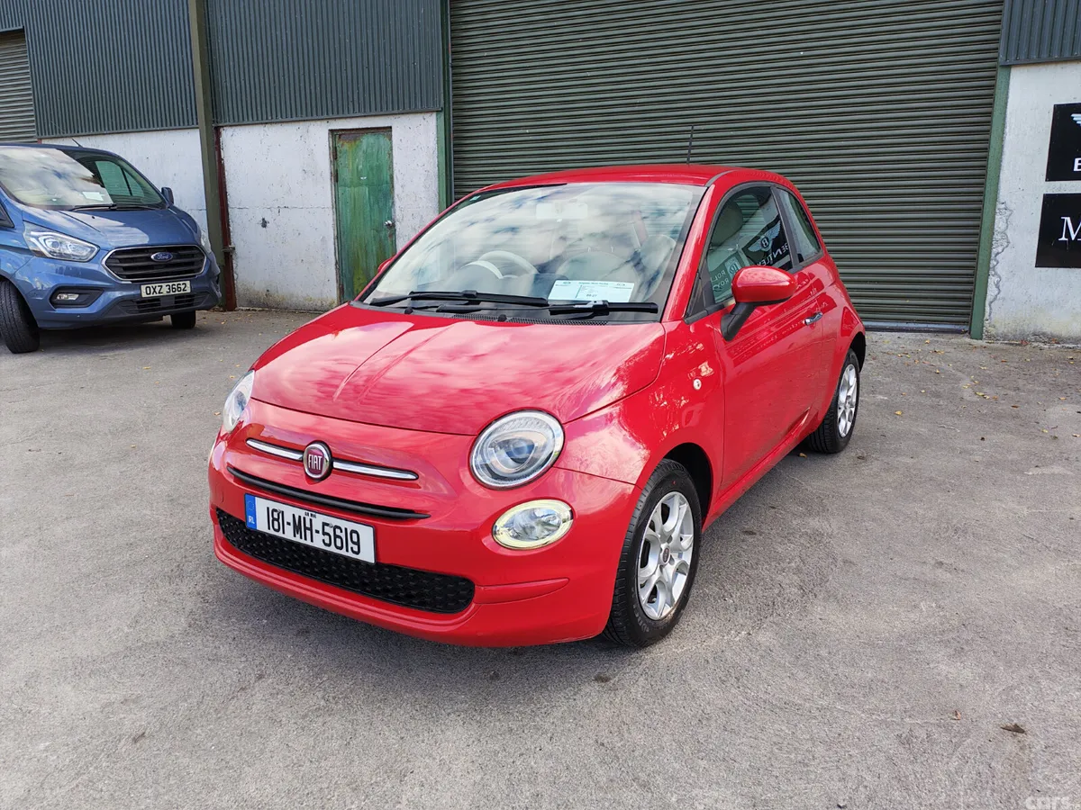 Fiat 500 Hatchback, Petrol, 2018, Red
