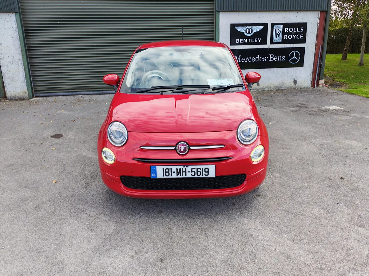 Fiat 500 Hatchback, Petrol, 2018, Red