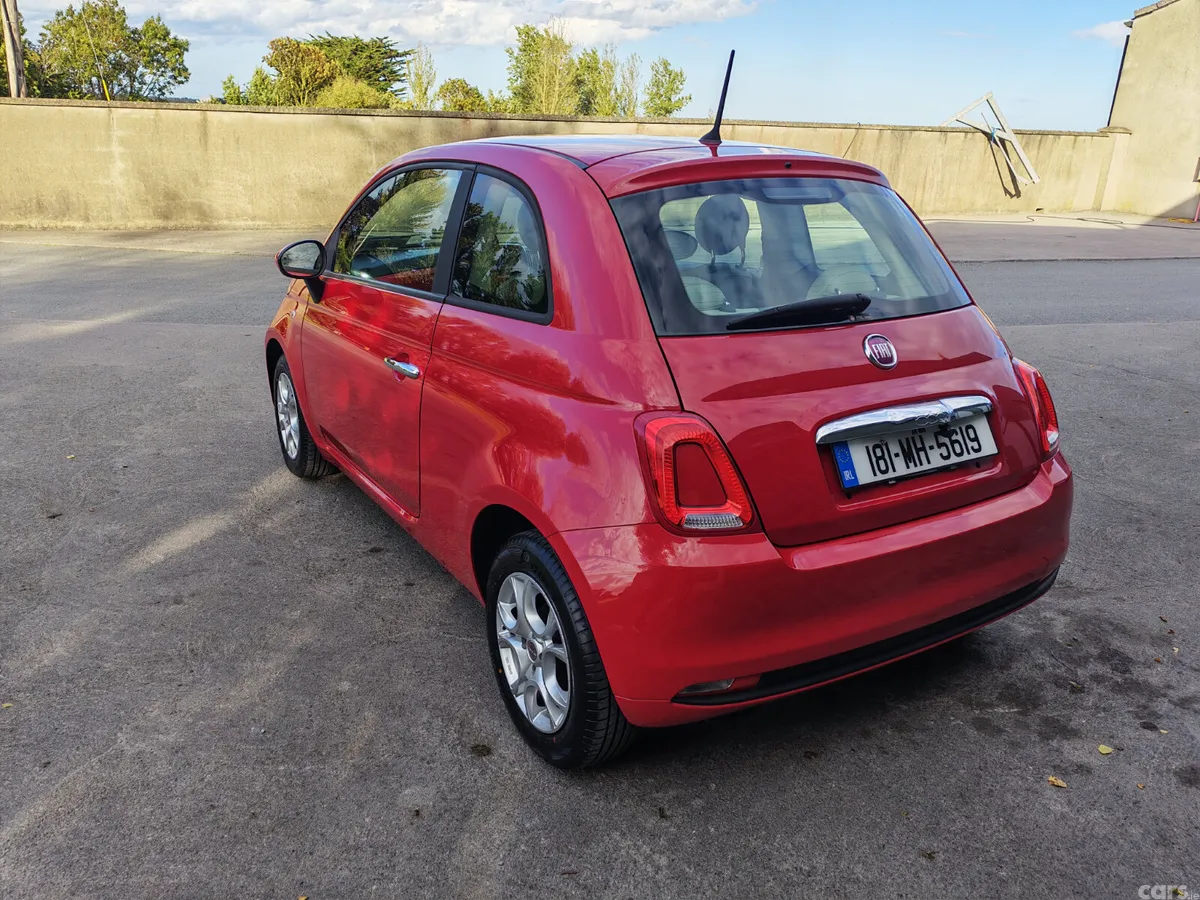 Fiat 500 Hatchback, Petrol, 2018, Red
