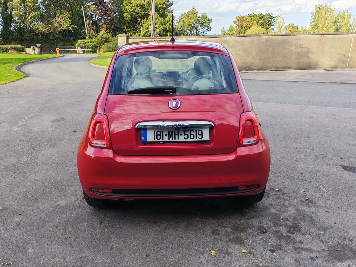 Fiat 500 Hatchback, Petrol, 2018, Red