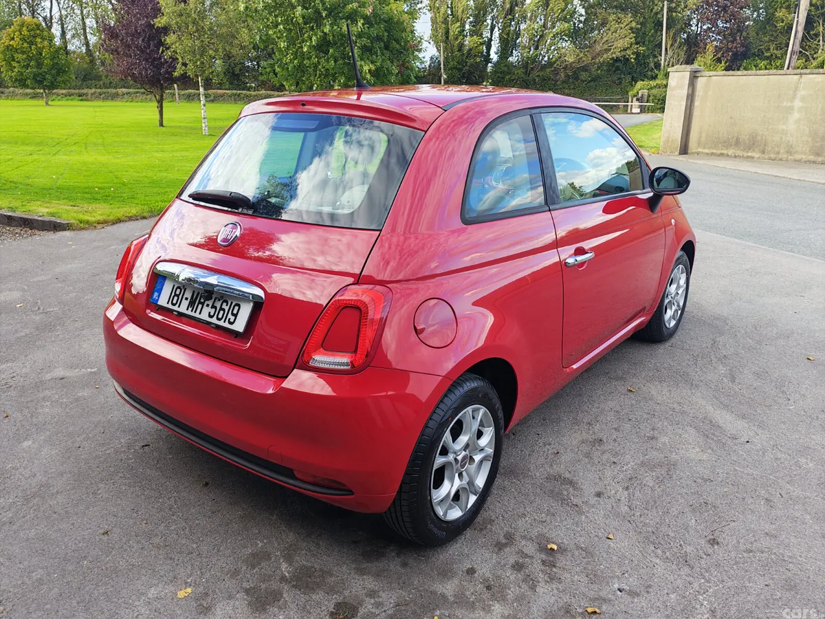 Fiat 500 Hatchback, Petrol, 2018, Red