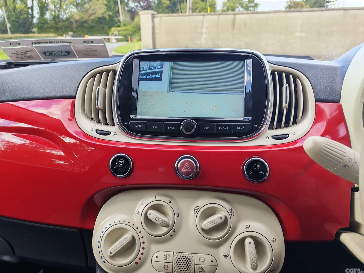 Fiat 500 Hatchback, Petrol, 2018, Red