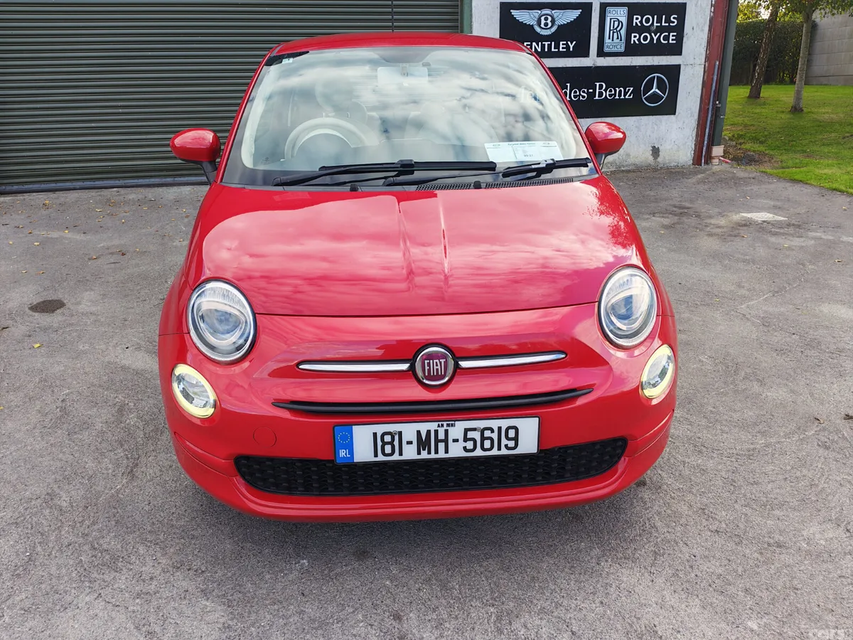 Fiat 500 Hatchback, Petrol, 2018, Red