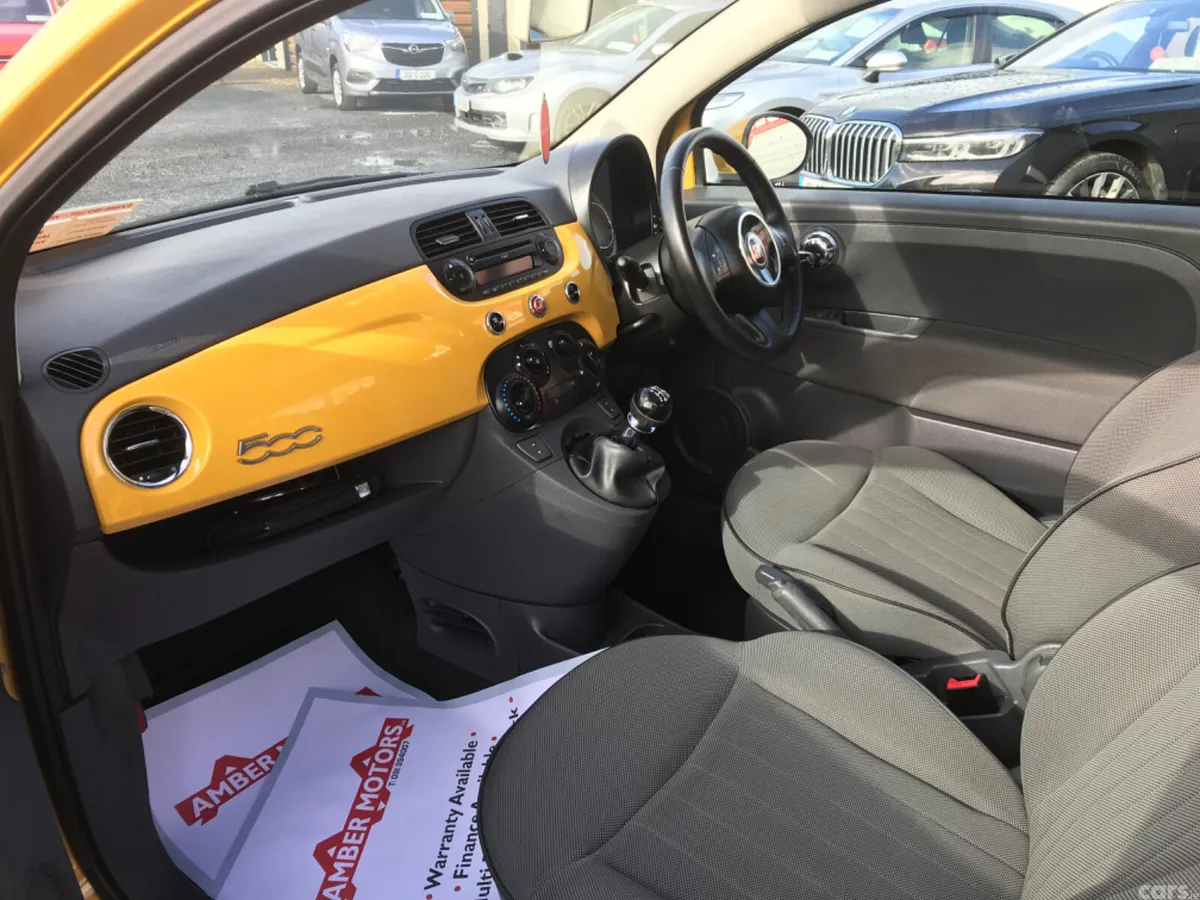 Fiat 500 Hatchback, Petrol, 2013, Yellow